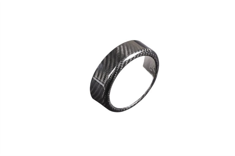 Alfa Romeo Giulia Stelvio Front Emblem Frame Cover - Carbon Fiber