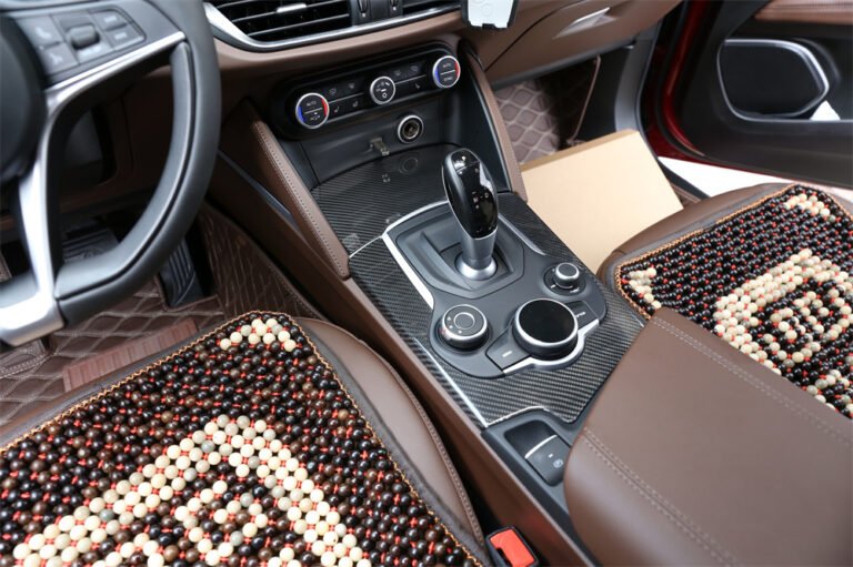 Alfa Romeo Stelvio Carbon Fiber Interior Center Console Trim Parts