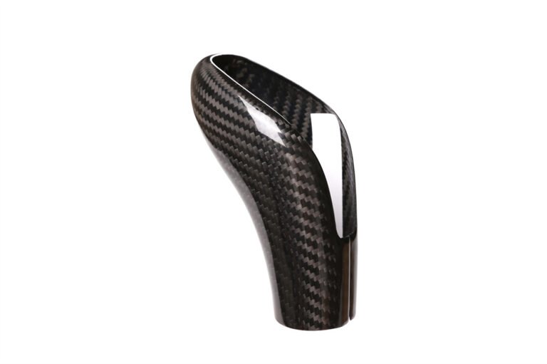Carbon Fiber Gear Lever Selector Trim Gear Shift Knob Cover