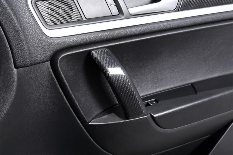 Volkswagen carbon fiber interior door handle trim parts
