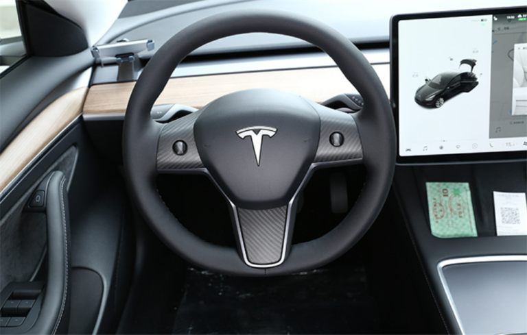 Model3 model Y Carbon Fiber Steering Wheel Trim Parts