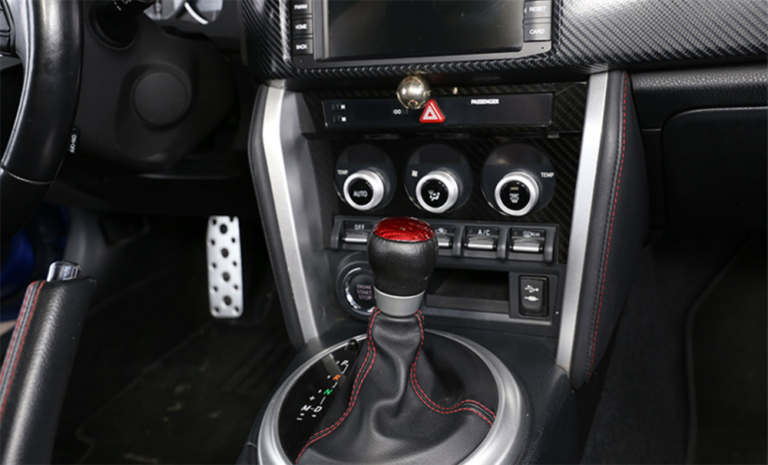 Toyota 86 Subaru BRZ Fiber Shift Trim Parts Carbon Fiber Red